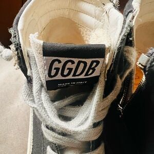 Golden Goose Kids Superstar Sneakers – Black & White – Size 35 European